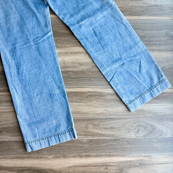 Forever 21 Utility Cargo Jeans with Belt Light Wash Denim Size 24 - Picture 12 of 16